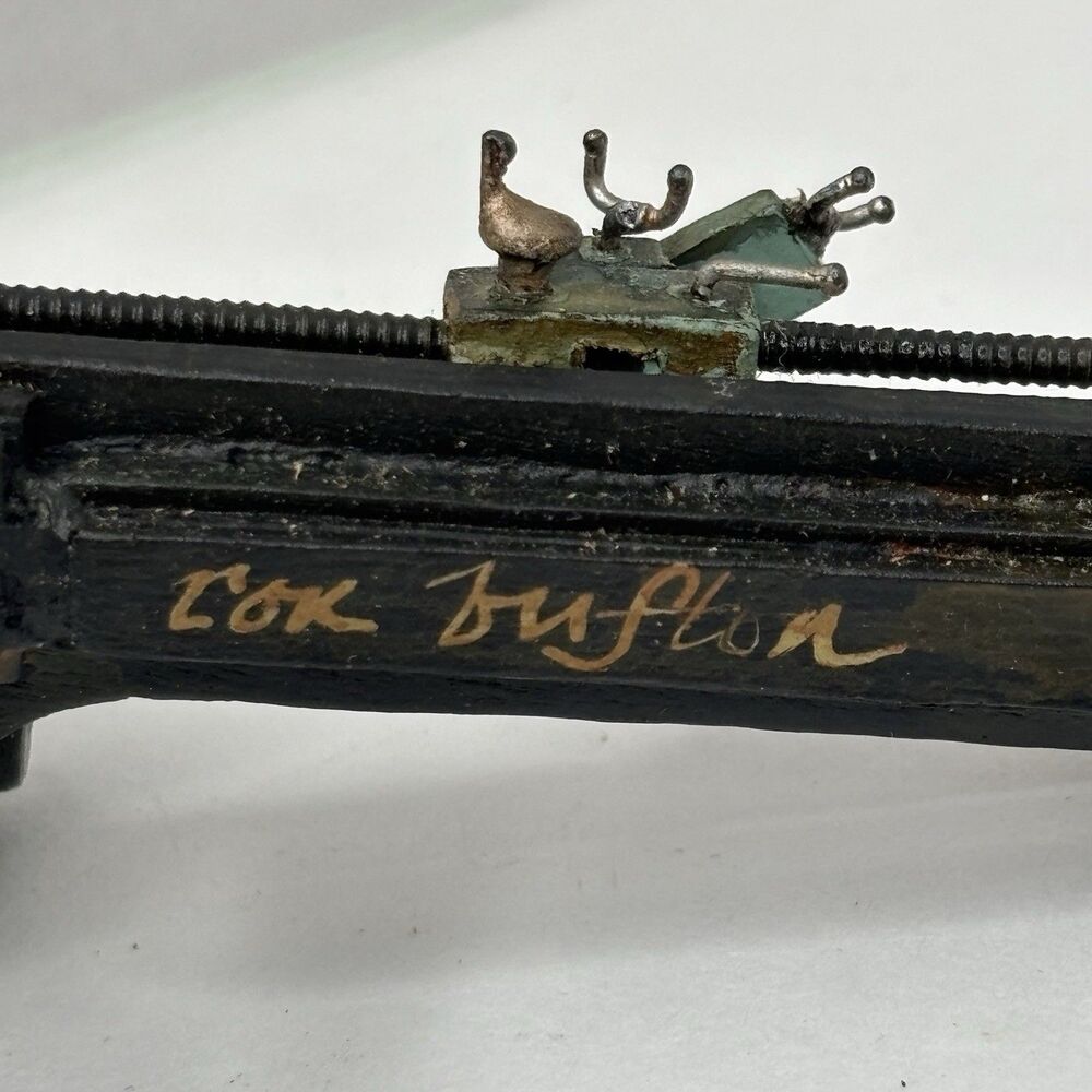RARE Artisan Ron Bufton Metal Workshop Lathe Machine 1:12 Dollhouse Miniature - Picture 6 of 16